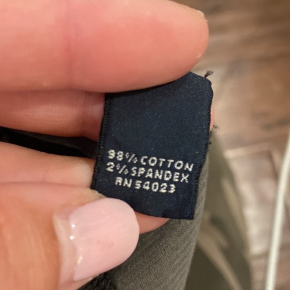 Banana Republic charcoal grey corduroy skirt pockets side zip closure stretch 2 - Picture 6 of 10